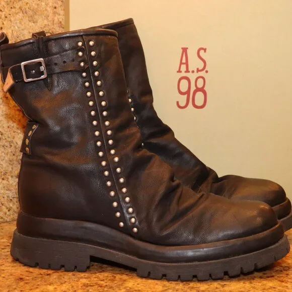 AS98 Duke Boots Size 41 Black - Picture 2 of 12